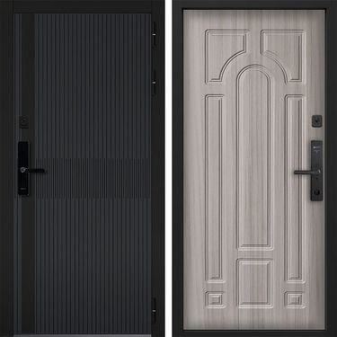 Дверь Command Doors Cyber matrix grey 17.02 Сандал Белый